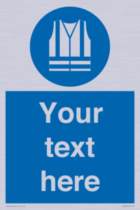 MC3019: Custom Hi-vis Vest Sign
