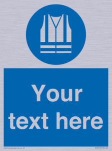 MC3019: Custom Hi-vis Vest Sign