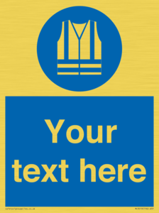 MC3019: Custom Hi-vis Vest Sign