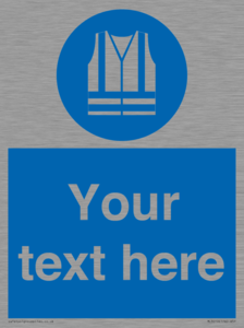 MC3019: Custom Hi-vis Vest Sign