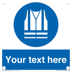 MC3019: Custom Hi-vis Vest Sign