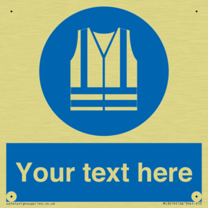 MC3019: Custom Hi-vis Vest Sign