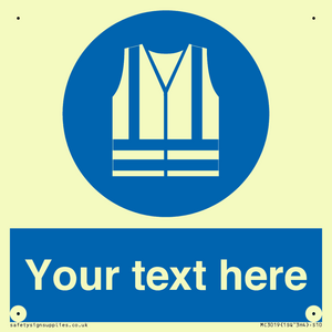 MC3019: Custom Hi-vis Vest Sign