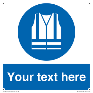 MC3019: Custom Hi-vis Vest Sign