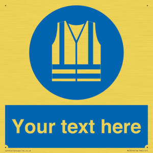 MC3019: Custom Hi-vis Vest Sign