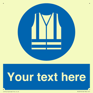 MC3019: Custom Hi-vis Vest Sign