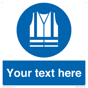 MC3019: Custom Hi-vis Vest Sign