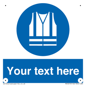 MC3019: Custom Hi-vis Vest Sign