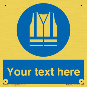 MC3019: Custom Hi-vis Vest Sign