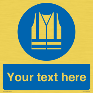 MC3019: Custom Hi-vis Vest Sign