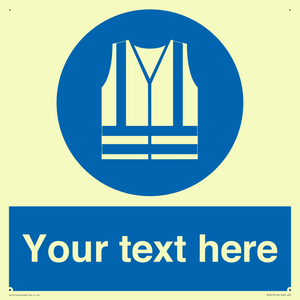 MC3019: Custom Hi-vis Vest Sign