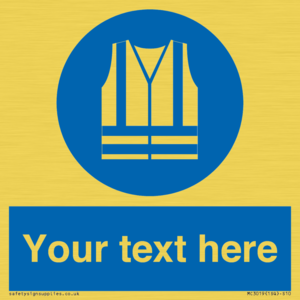MC3019: Custom Hi-vis Vest Sign