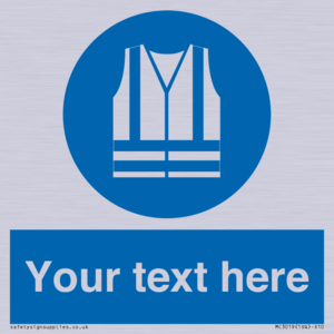 MC3019: Custom Hi-vis Vest Sign