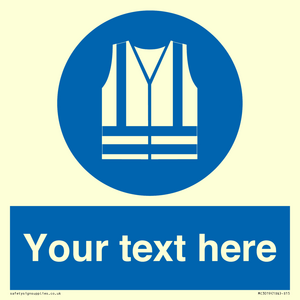 MC3019: Custom Hi-vis Vest Sign