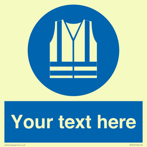 MC3019: Custom Hi-vis Vest Sign