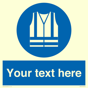 MC3019: Custom Hi-vis Vest Sign