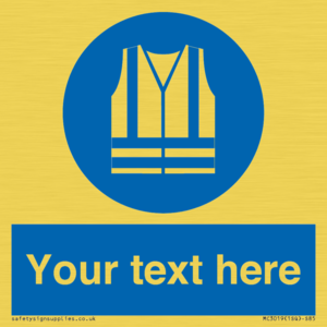 MC3019: Custom Hi-vis Vest Sign