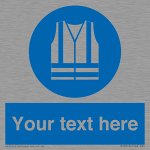 MC3019: Custom Hi-vis Vest Sign