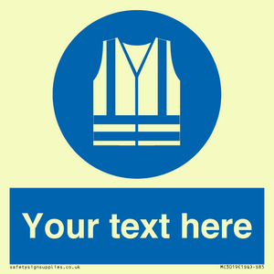 MC3019: Custom Hi-vis Vest Sign
