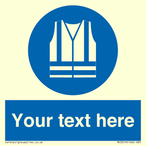 MC3019: Custom Hi-vis Vest Sign