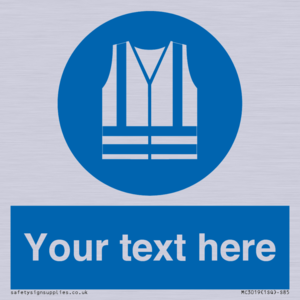 MC3019: Custom Hi-vis Vest Sign