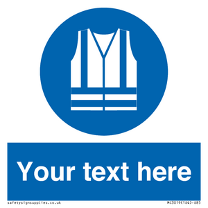 MC3019: Custom Hi-vis Vest Sign