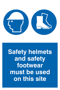MC515: Safety boots hard hat on site