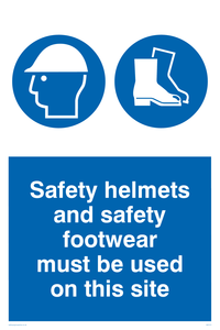 MC515: Safety boots hard hat on site