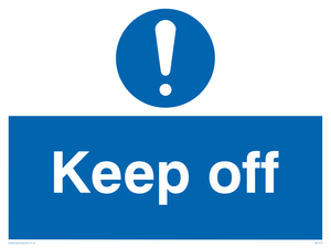 MC518: Keep off sign