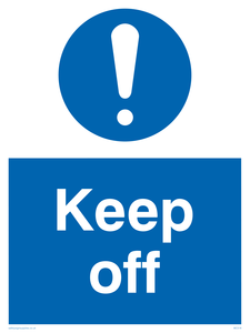 MC518: Keep off sign