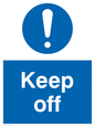 MC518: Keep off sign