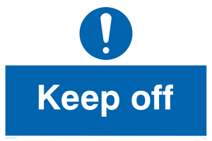 MC518: Keep off sign