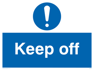 MC518: Keep off sign