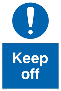 MC518: Keep off sign