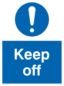 MC518: Keep off sign