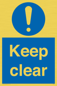 MC519: Keep clear sign