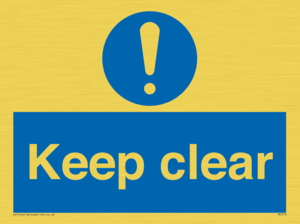 MC519: Keep clear sign