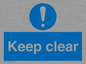 MC519: Keep clear sign