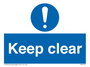 MC519: Keep clear sign