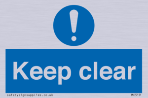 MC519: Keep clear sign