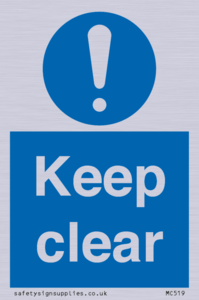 MC519: Keep clear sign