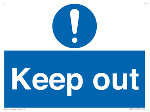 MC520: Keep out sign