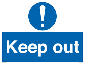 MC520: Keep out sign