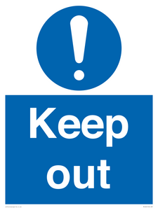 MC520: Keep out sign