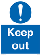 MC520: Keep out sign