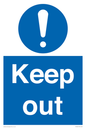 MC520: Keep out sign
