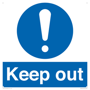 MC520: Keep out sign