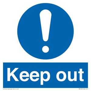 MC520: Keep out sign