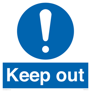MC520: Keep out sign