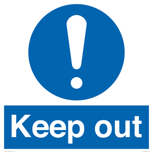 MC520: Keep out sign